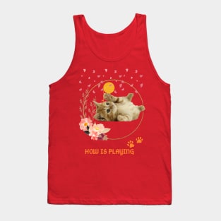 Who is enjoying playtime with my pretty cat? Tank Top